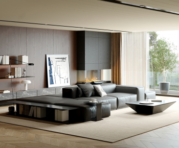 Modern A Living Room-ID:869585995