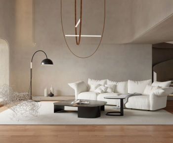 Wabi-sabi Style A Living Room-ID:691782955