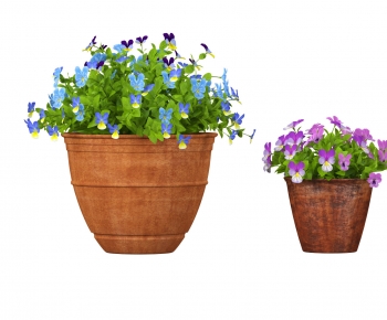 Modern Potted Green Plant-ID:393287907