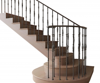 Simple European Style Staircase-ID:887371066