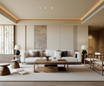 New Chinese Style A Living Room-ID:270056013