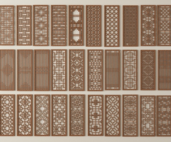 New Chinese Style Wooden Screen Partition-ID:549722914