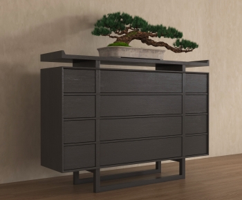 New Chinese Style Entrance Cabinet-ID:396281966