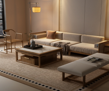 New Chinese Style Sofa Combination-ID:504937893