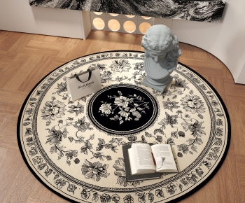 French Style Circular Carpet-ID:590500874