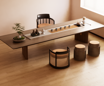 New Chinese Style Tea Tables And Chairs-ID:725634102