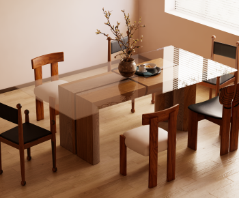 Modern Dining Table And Chairs-ID:363910912