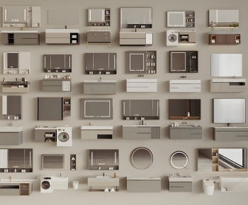 Modern Bathroom Cabinet-ID:444128995