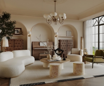 French Style A Living Room-ID:846459953