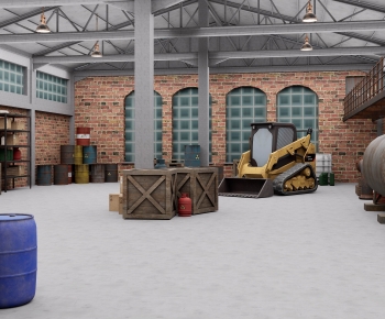 Modern Industrial Building-ID:361222034