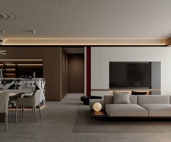 Modern A Living Room-ID:906701127