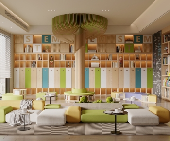 Modern Children's Reading Room-ID:340621955