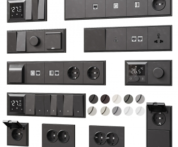 Modern Switch Socket Panel-ID:369184026