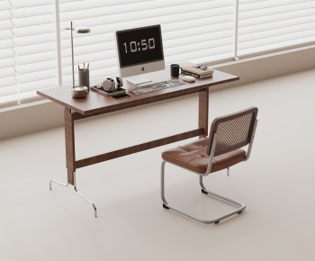 Modern Computer Desk And Chair-ID:759844061