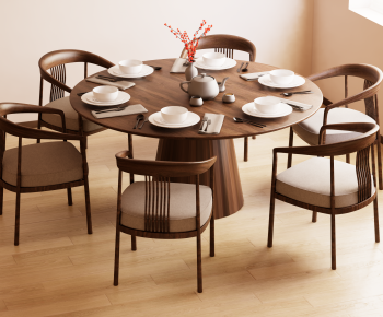 Modern Dining Table And Chairs-ID:878660924