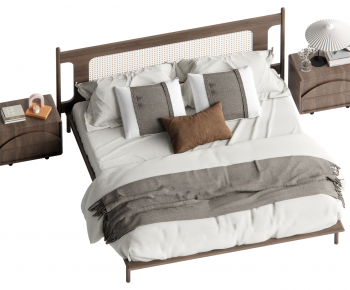 Modern Double Bed-ID:932446968