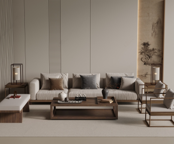 New Chinese Style Sofa Combination-ID:328219897