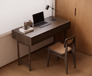Modern Computer Desk And Chair-ID:224848035