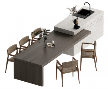 Modern Dining Table And Chairs-ID:586750039