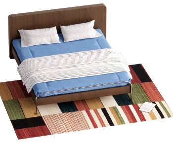 Modern Double Bed-ID:234299909