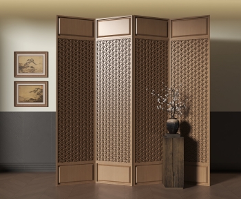 New Chinese Style Wooden Screen Partition-ID:634203911