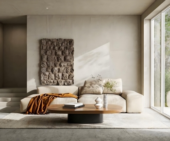 Wabi-sabi Style A Living Room-ID:709192992