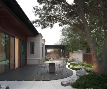 New Chinese Style Courtyard/landscape-ID:835978981