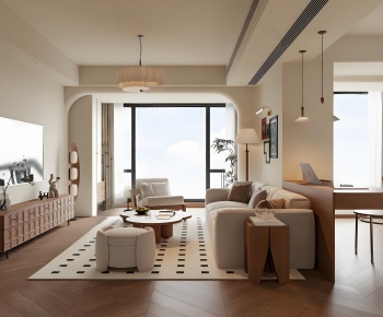 Modern A Living Room-ID:689352996