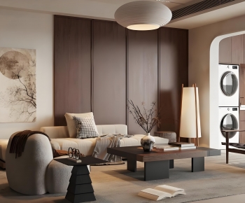 Wabi-sabi Style A Living Room-ID:398924117