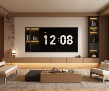 New Chinese Style A Living Room-ID:789467107