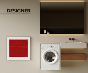 Modern Laundry Cabinet-ID:809499987