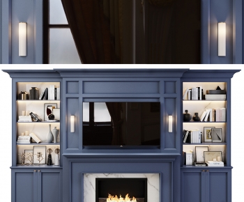 New Classical Style TV Wall-ID:794819128