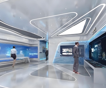 Modern Exhibition Hall-ID:139734982