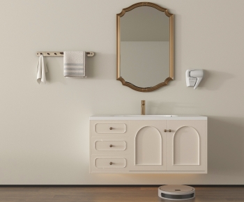 French Style Bathroom Cabinet-ID:220737938