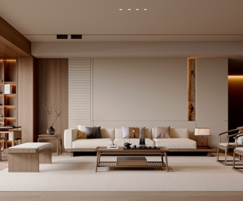 New Chinese Style A Living Room-ID:112816105