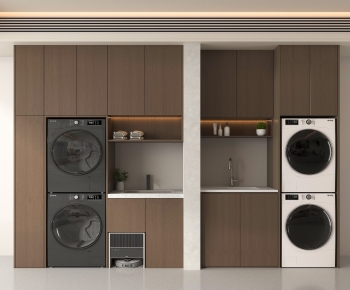 Modern Laundry Cabinet-ID:356340896