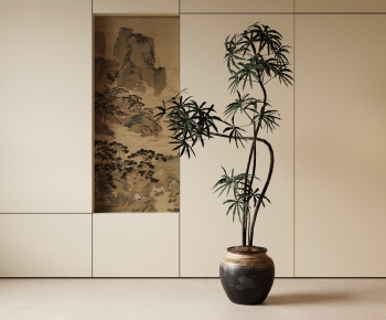 Modern Ground Green Plant Potted Plants-ID:970113999