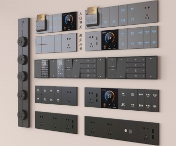 Modern Switch Socket Panel-ID:625706916