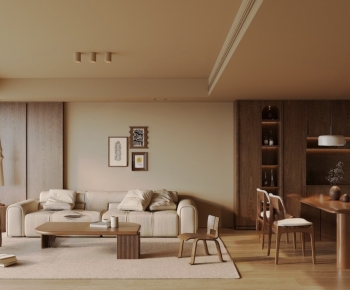 Wabi-sabi Style A Living Room-ID:410944941