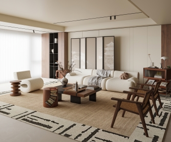 Modern A Living Room-ID:687243944