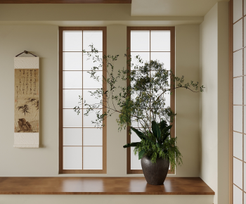 New Chinese Style Ground Green Plant Potted Plants-ID:740920073