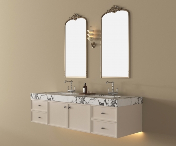 French Style Bathroom Cabinet-ID:111253022