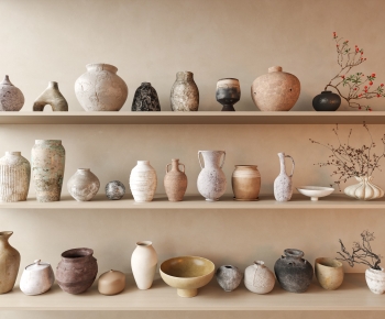 Wabi-sabi Style Clay Pot-ID:502033952