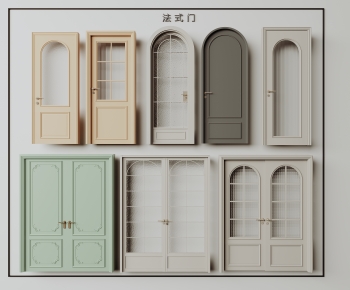 French Style Single Door-ID:860593086