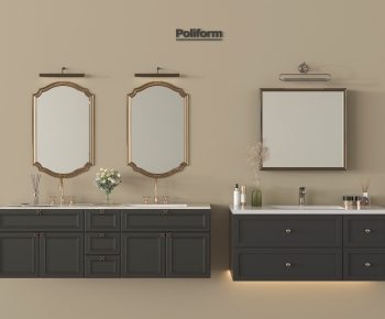 French Style Bathroom Cabinet-ID:607918982