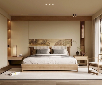 New Chinese Style Bedroom-ID:490330933