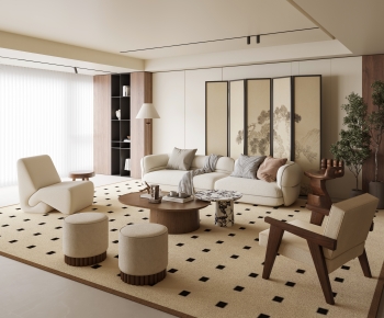 Modern A Living Room-ID:506175043