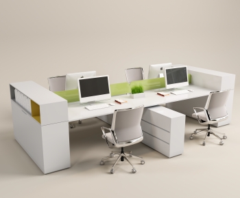Modern Office Desk And Chair-ID:238565924