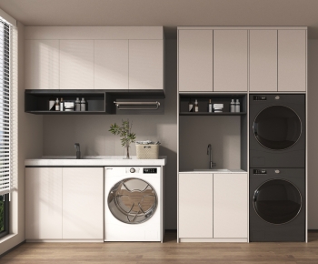 Modern Laundry Cabinet-ID:757184034