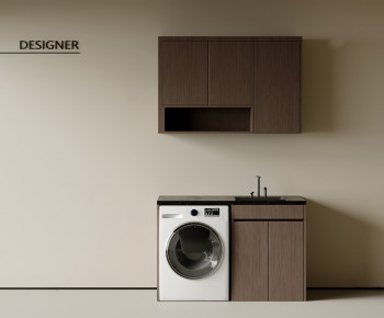 Modern Laundry Cabinet-ID:603076938